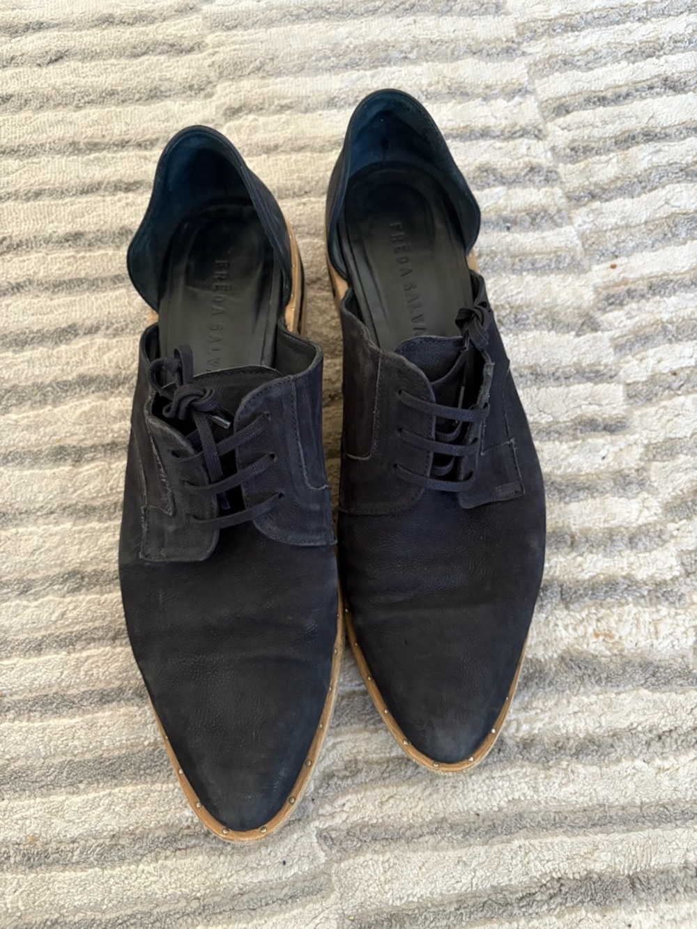Freda Salvador D’Orsay lace Oxford shoes size 9